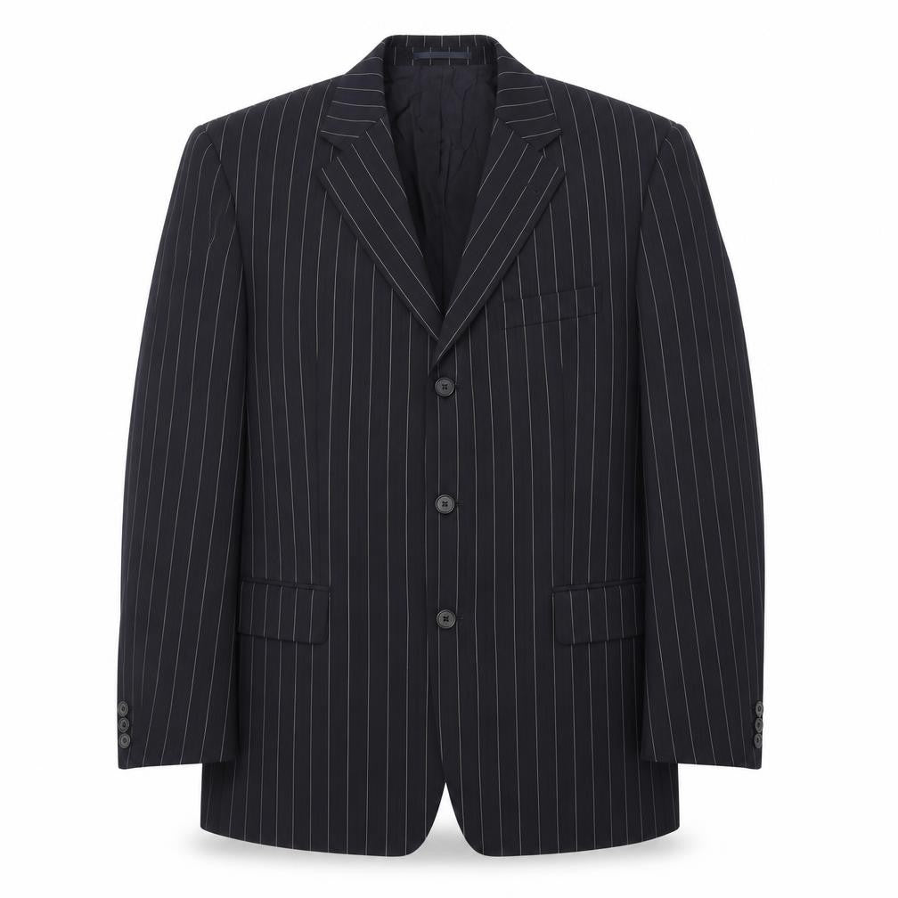 Mens 42 Chest Regular HUGO BOSS Blue Three-Button Blazer