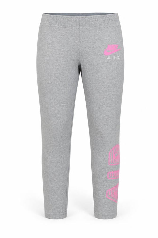 Nike Girls Grey Leggings - M - Tight Fit