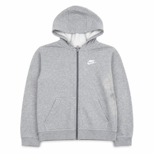 Nike Boys Grey Full Zip Hoodie M - Comfortable Casual Wear