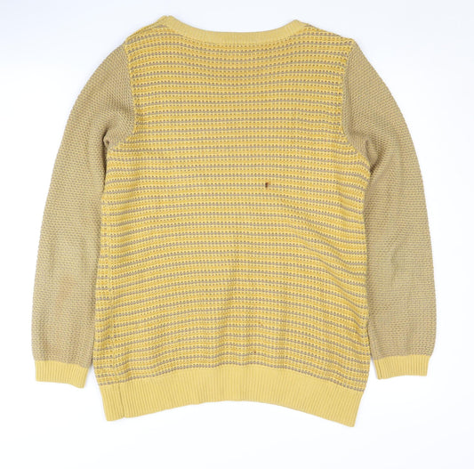 Boden Women's Yellow Knit Pullover Jumper Size 14