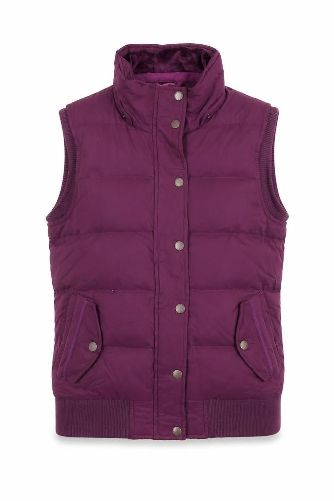 FatFace Women's Purple Puffer Waistcoat Size 12