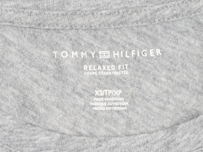 Tommy Hilfiger Women's Grey XS Relaxed T-Shirt