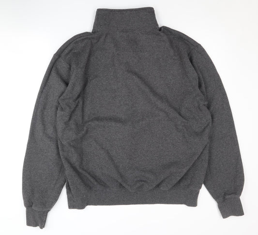 Champion Men's Grey University 1/4 Zip Sweatshirt L