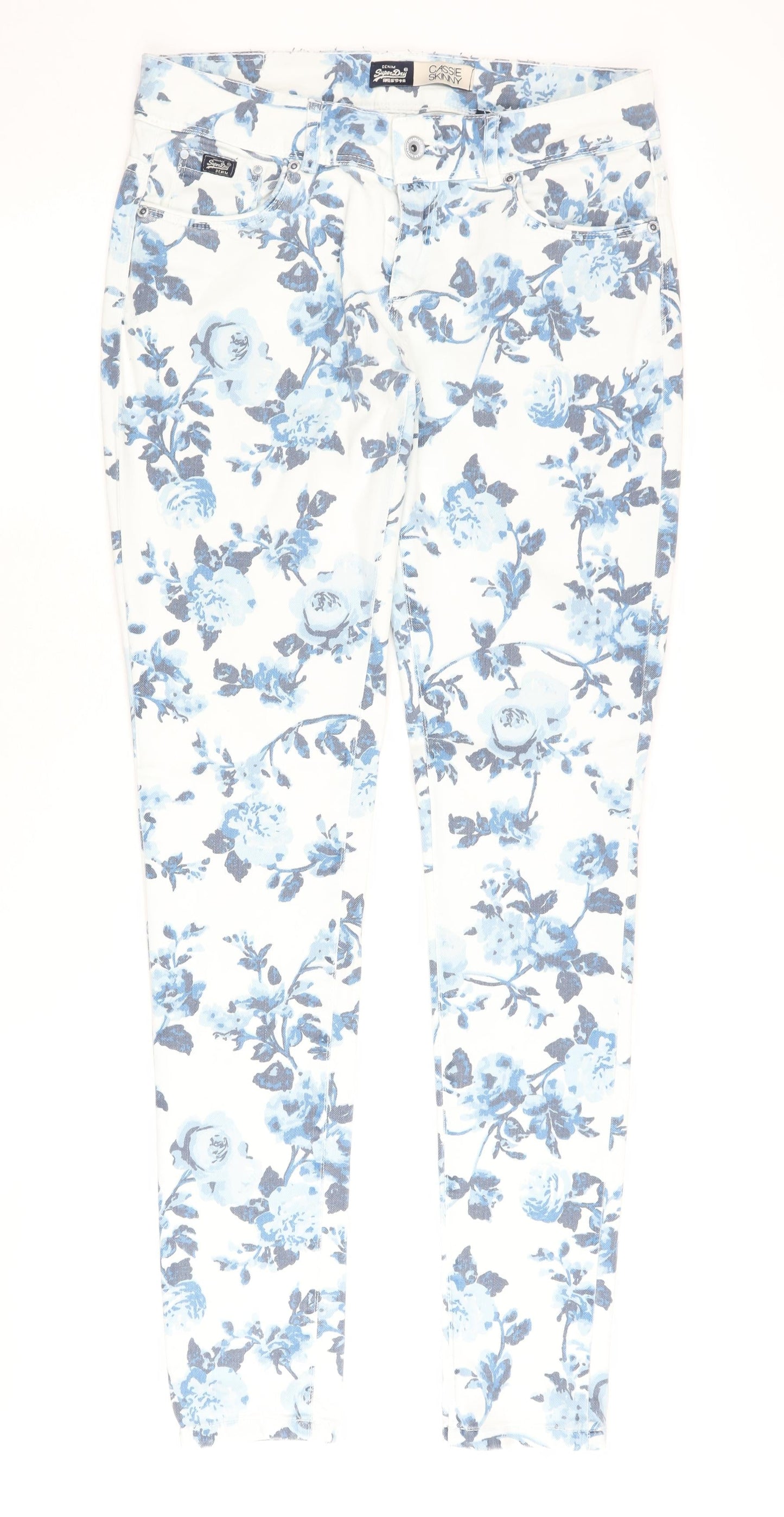 SuperDry Women's Multicoloured Skinny Jeans, Size 12, Stretch