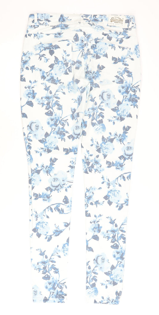 SuperDry Women's Multicoloured Skinny Jeans, Size 12, Stretch