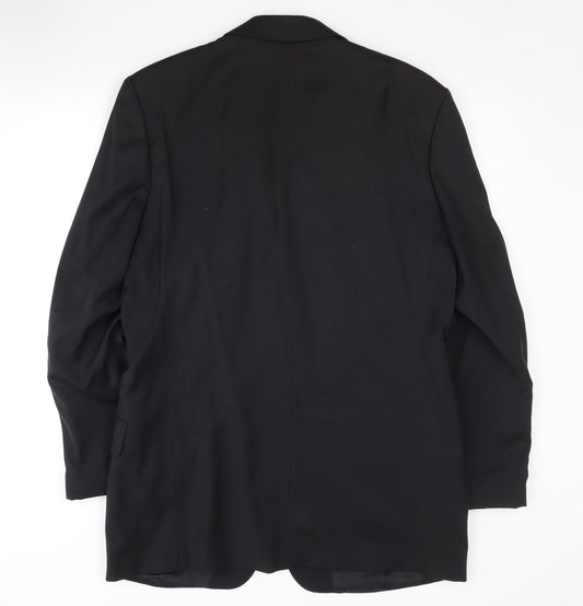 Pierre Cardin Men’s Black Wool Blazer, Size 40L