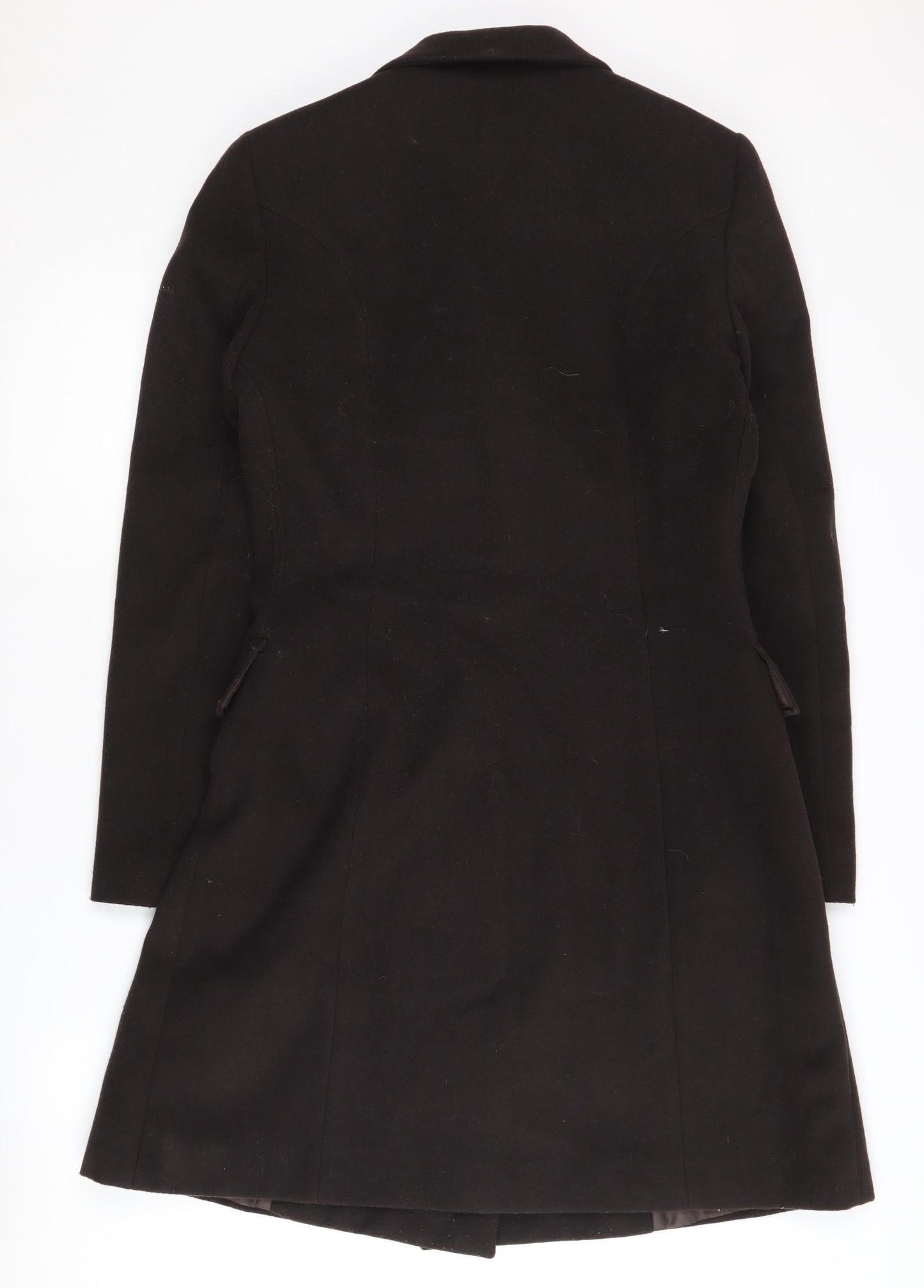 Calvin Klein Women's Black Long Overcoat Size 14
