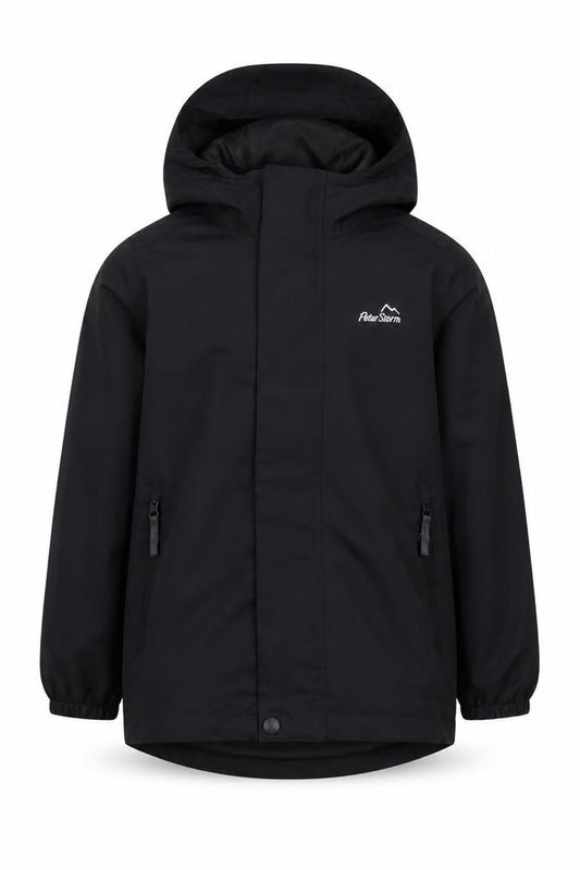 Peter Storm Boys Black Waterproof Parka Jacket 7-8 Years