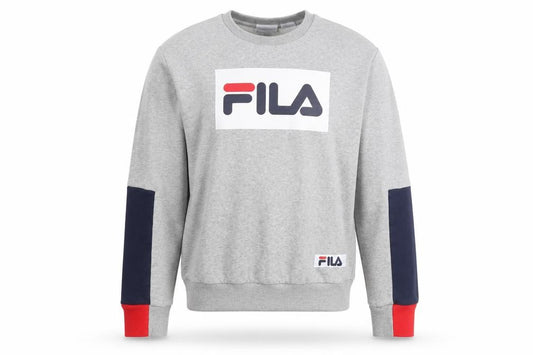 Unisex Adults UK S Regular FILA Grey Pullover Sweatshirt