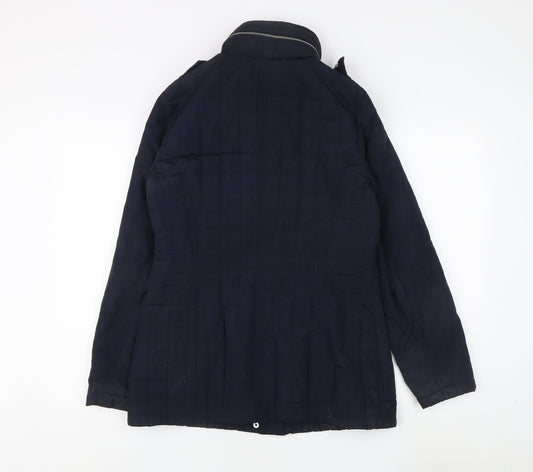 Michael Kors Women's Blue Quilted Jacket S