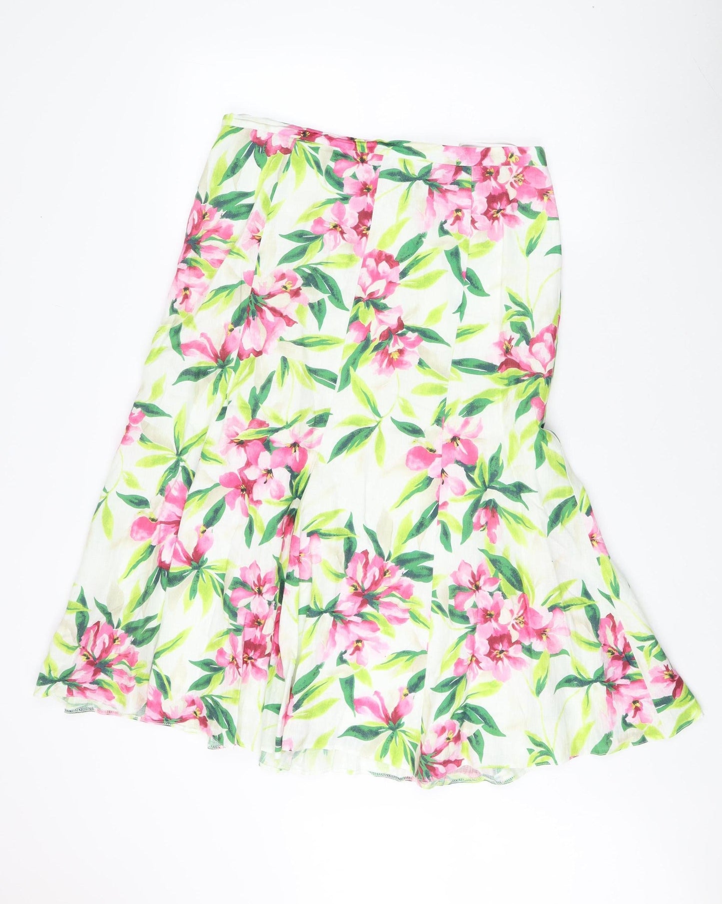 Viyella Women's Multicoloured Floral Cotton Skirt