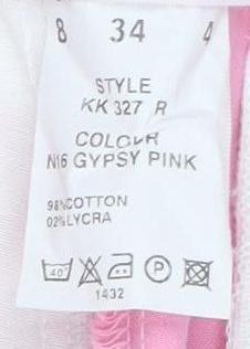 Lyle & Scott Women’s Pink Trousers, Size 8, Cotton