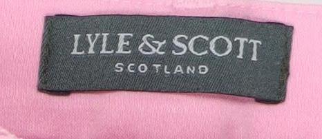 Lyle & Scott Women’s Pink Trousers, Size 8, Cotton