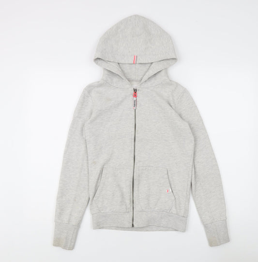 Superdry Women's Grey Full Zip Hoodie - S
