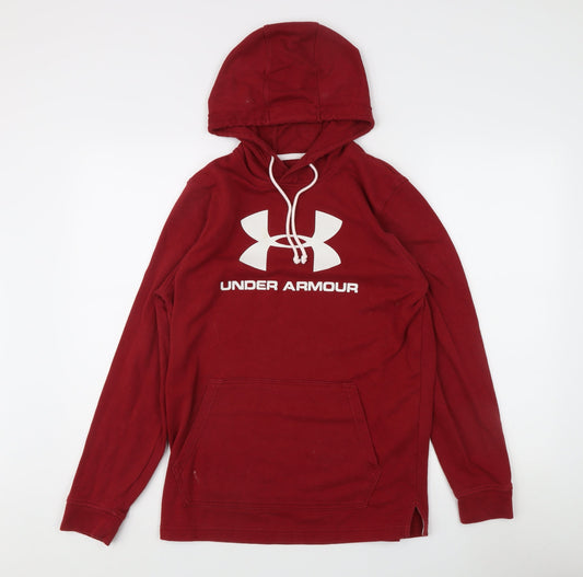 Under Armour Men's Red Hoodie S Pullover Graphic