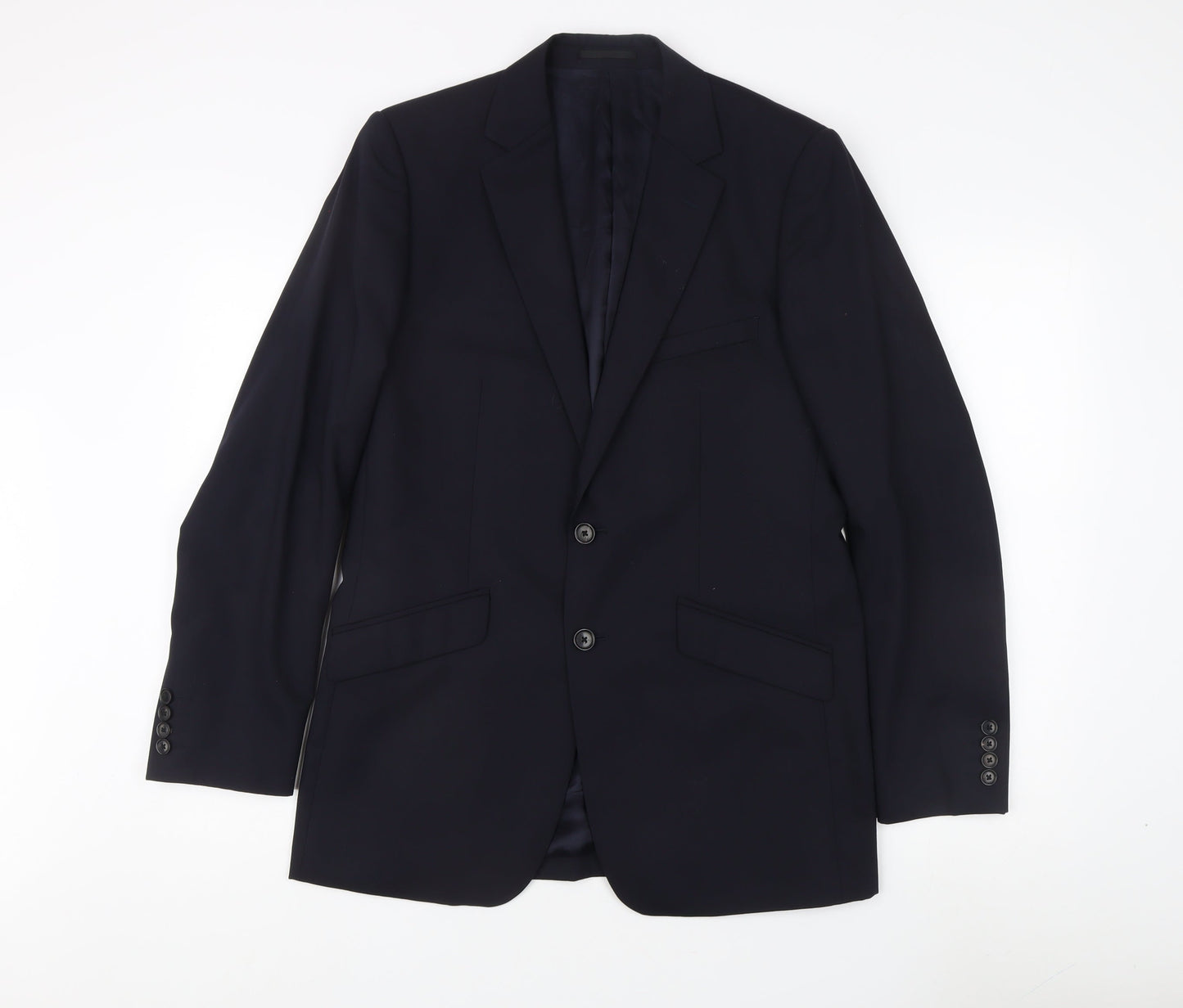 Reiss Men's Blue Slim Fit Formal Blazer, Size 38R