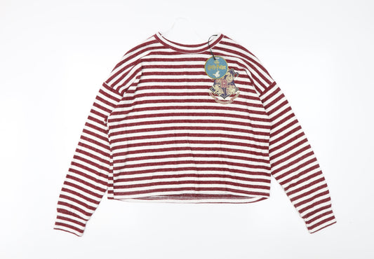 Harry Potter Gryffindor Women's Red Striped Sweatshirt L 14-16