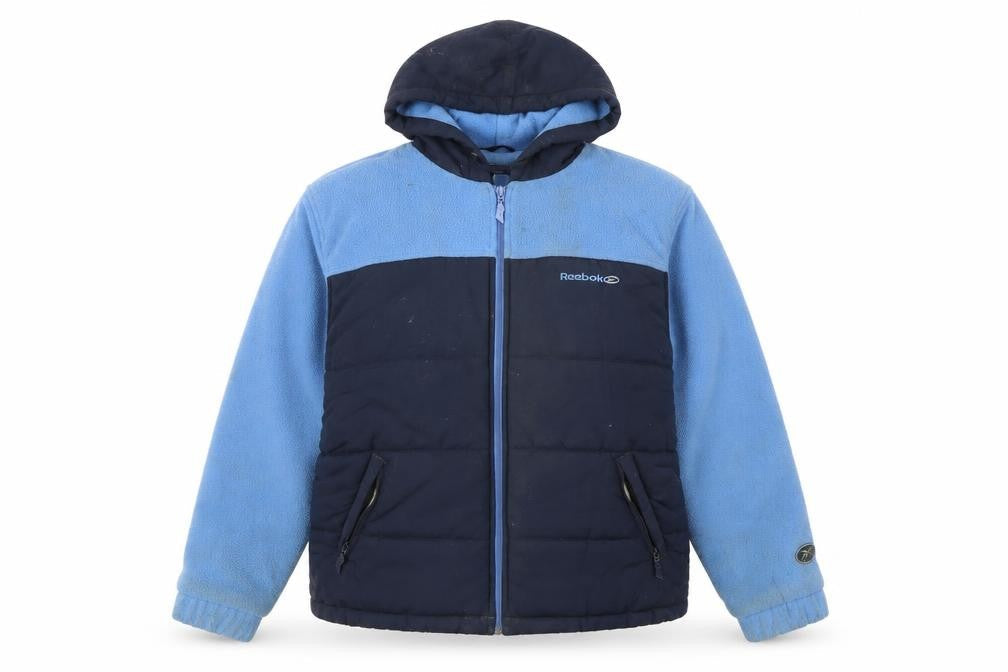 Womens UK Size 12 Regular Reebok Blue Polyester Jacket