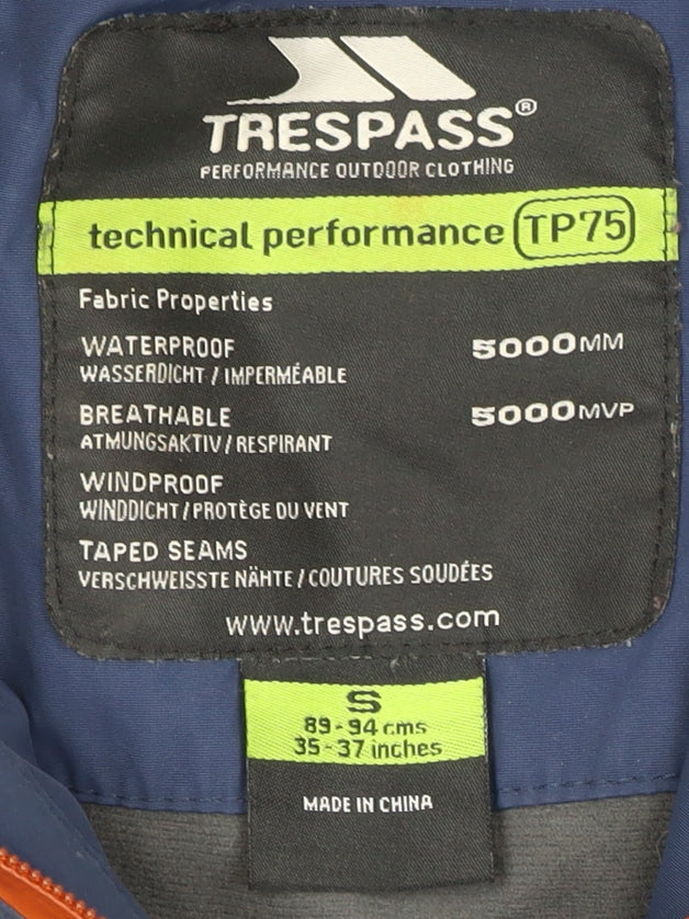 Trespass Men's Blue Waterproof Windbreaker Jacket S 35-37"
