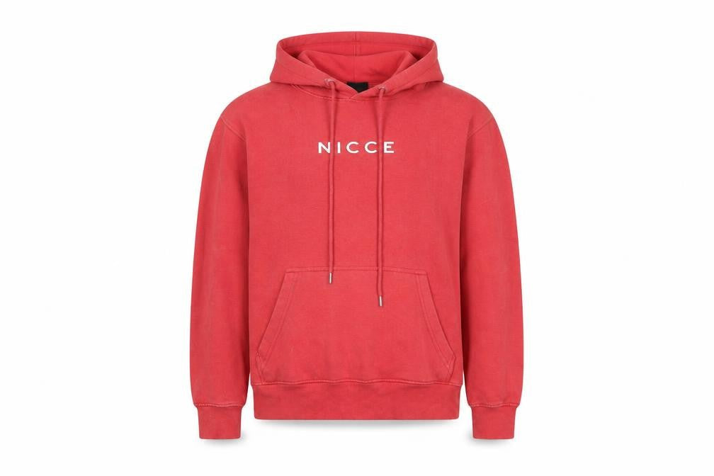NICCE Womens Red Hoodie - S, Drawstring Pullover