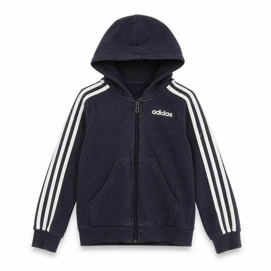 Adidas Boys Blue Full Zip Hoodie L Sportswear Casual