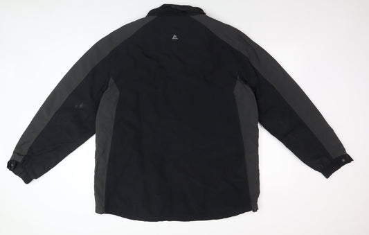 One Valley Men's Black L Nylon Outdoor Jacket