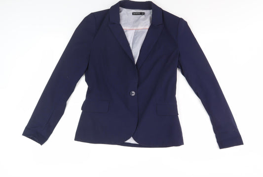 Stradivarius Women's Blue Blazer Size 12 Business Casual