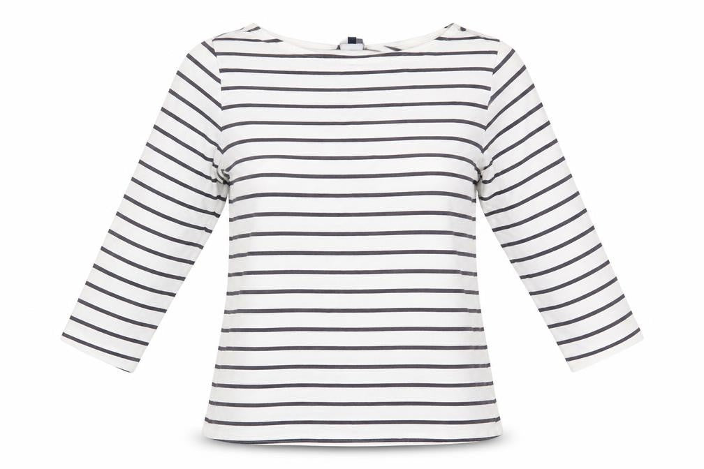 Womens UK Size 8 Crew Clothing Company White Cotton T-Shirt