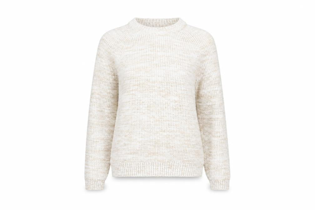 Womens UK S Relaxed Hollister Beige Pullover Chunky-Knit