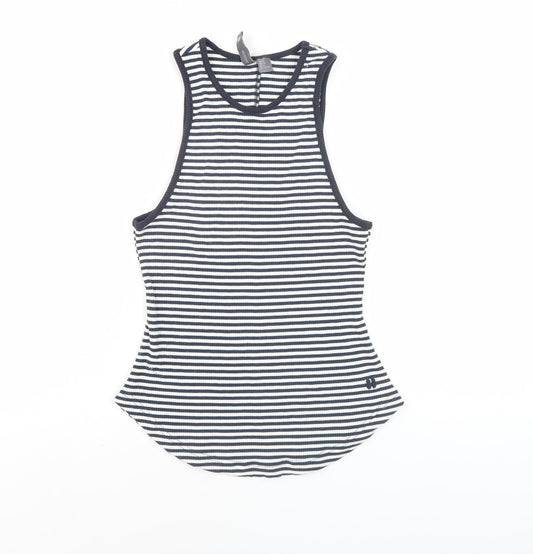 Sweaty Betty Women's Striped Tank Top, Black & White, M