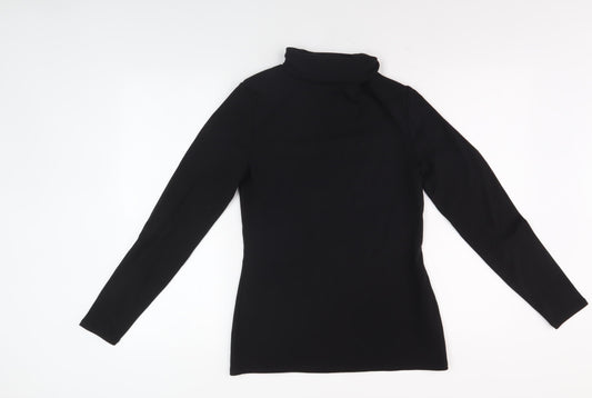 Boden Women’s Black High Neck Long Sleeve T-Shirt