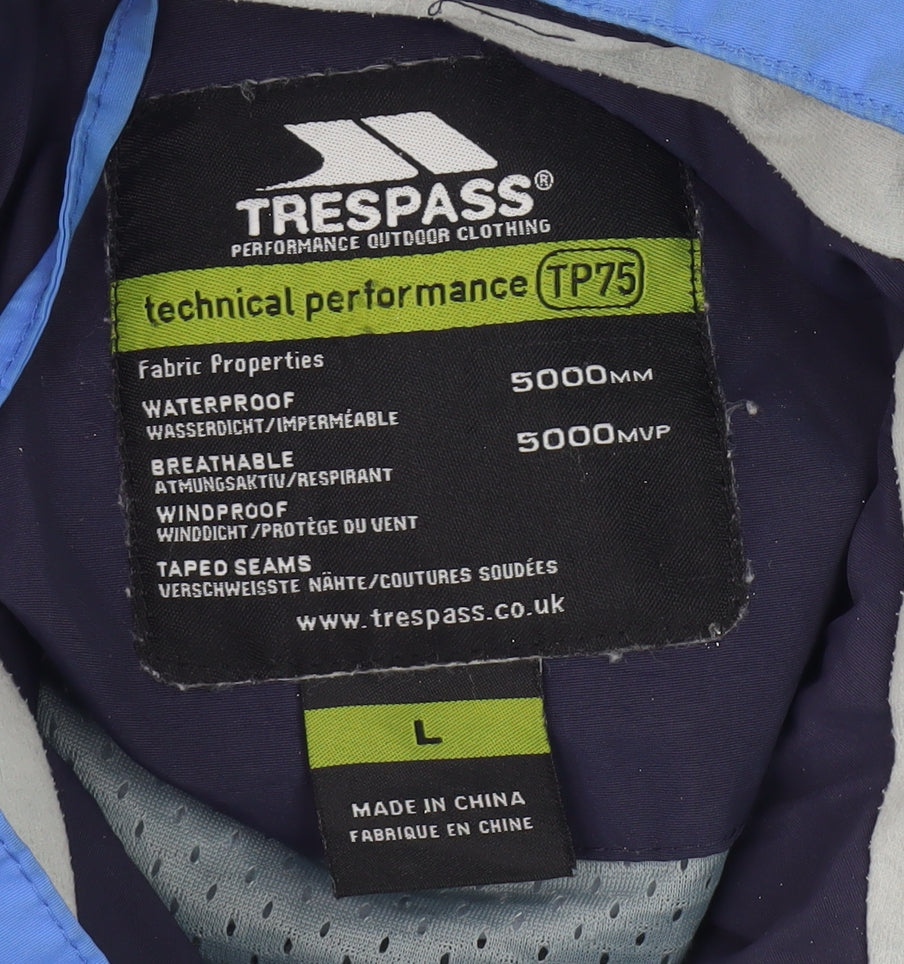 Trespass Men's Blue Waterproof Jacket L