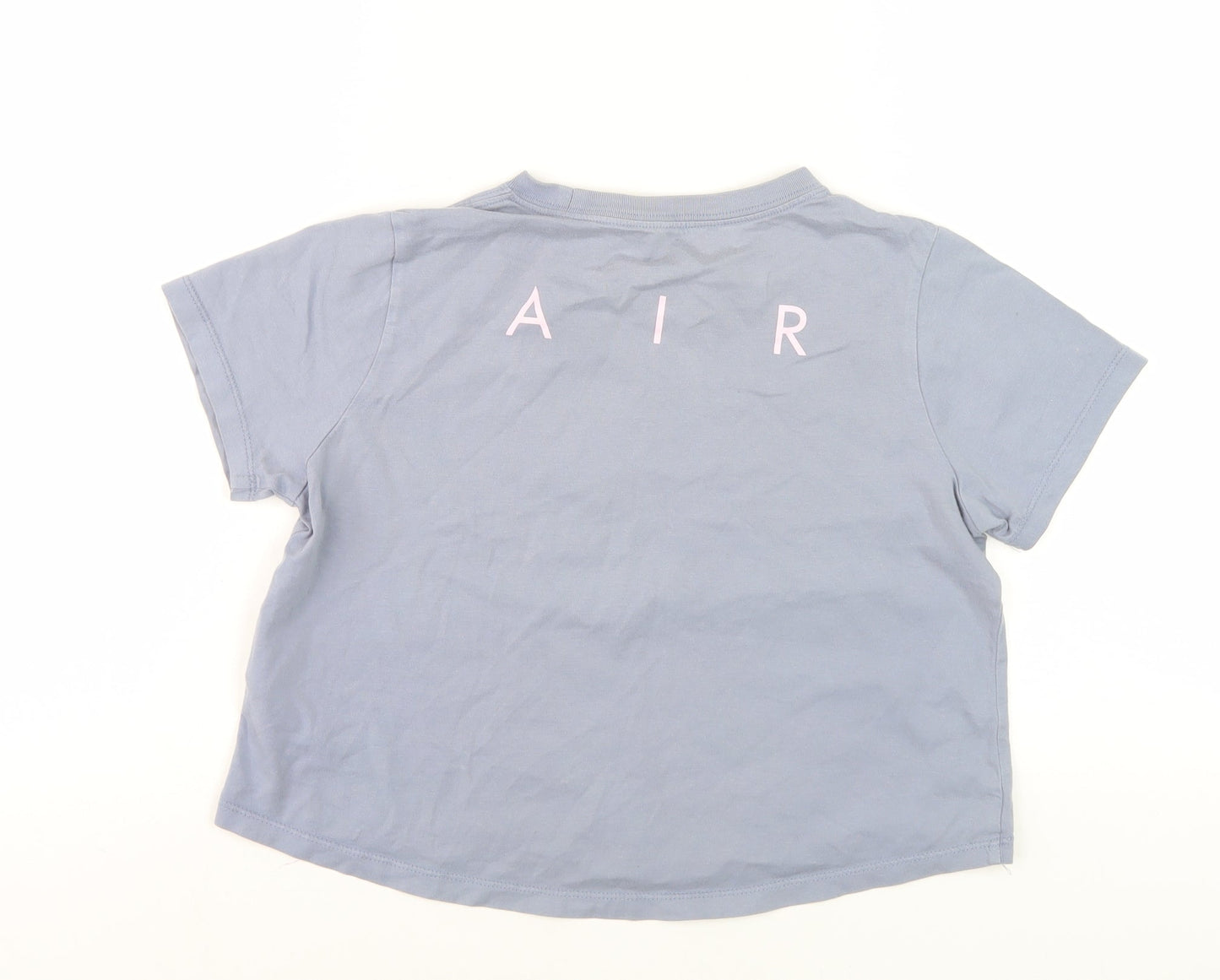 Nike Girls Blue Graphic Print T-Shirt L