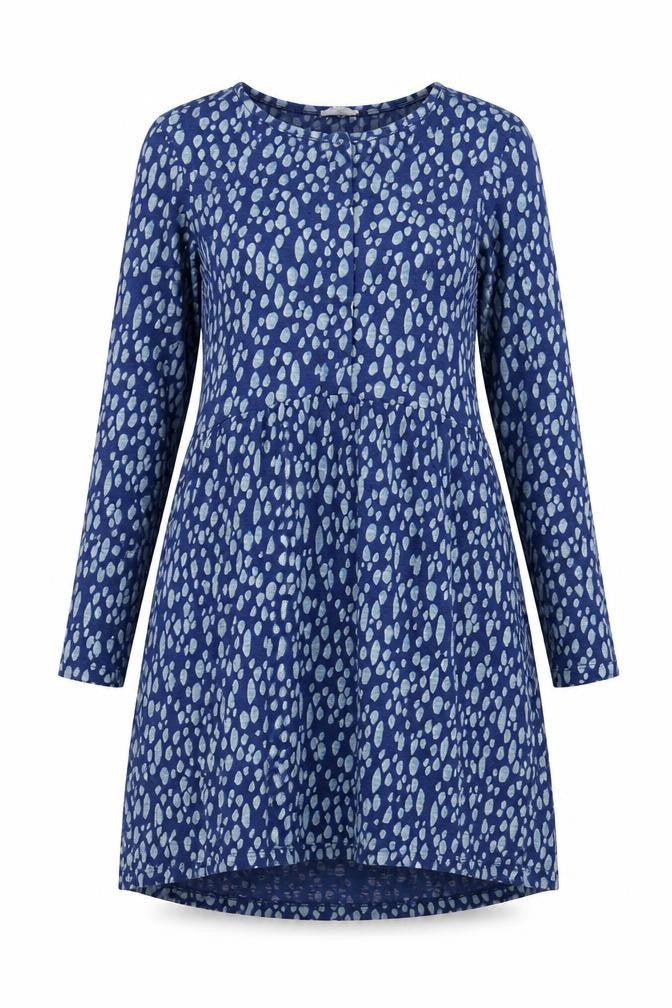FatFace Women's Blue Geometric Dress Size 10
