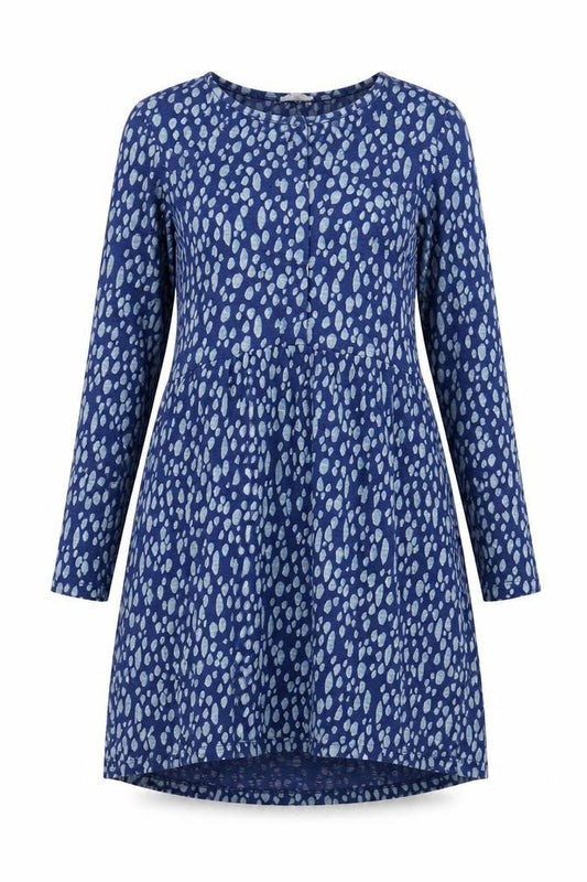 FatFace Women's Blue Geometric Dress Size 10