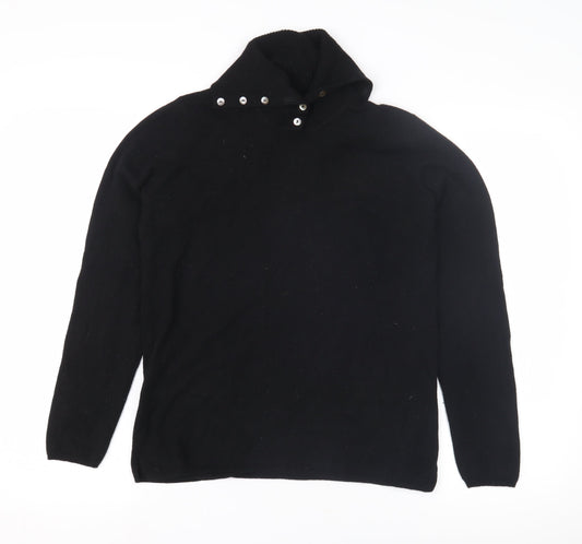 Hawick Cashmere Women's Black Pullover Jumper S
