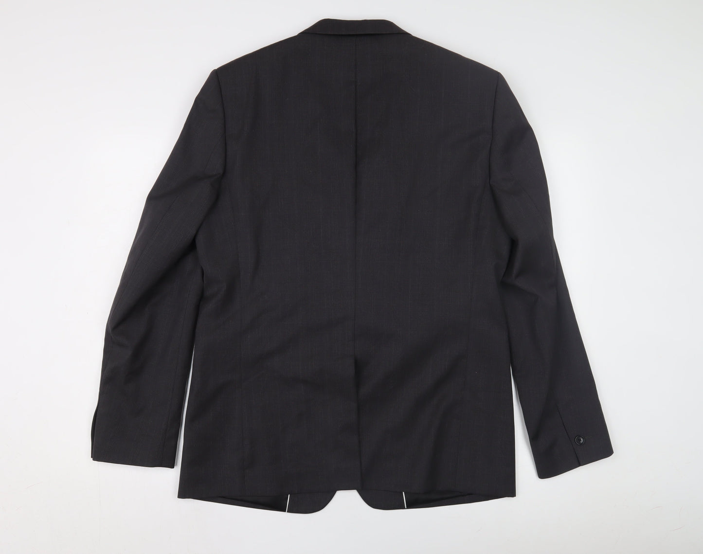 Reiss Men's Black Blazer, Size 42, Single-Breasted