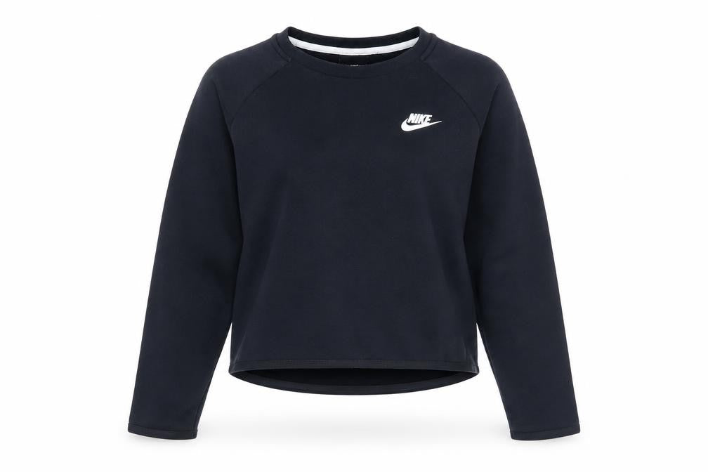 Womens UK M Regular Nike Black Pullover Sweatshirt