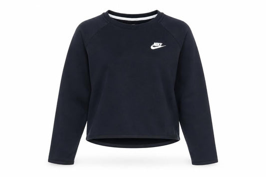 Womens UK M Regular Nike Black Pullover Sweatshirt
