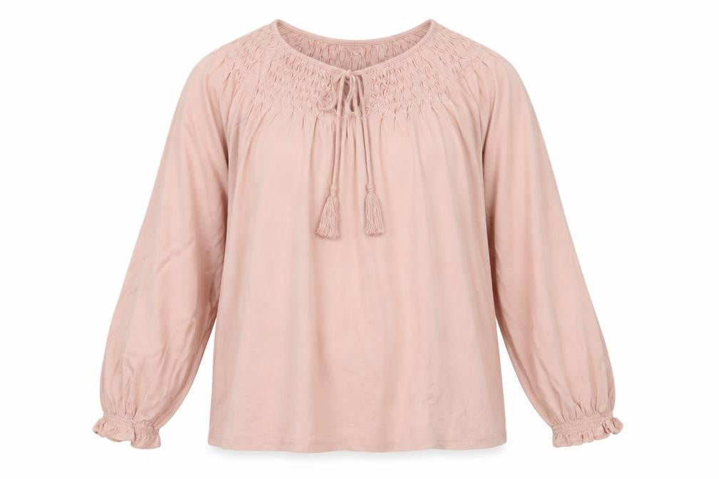 Womens UK Size 14 Laura Ashley Pink Viscose Blend Blouse
