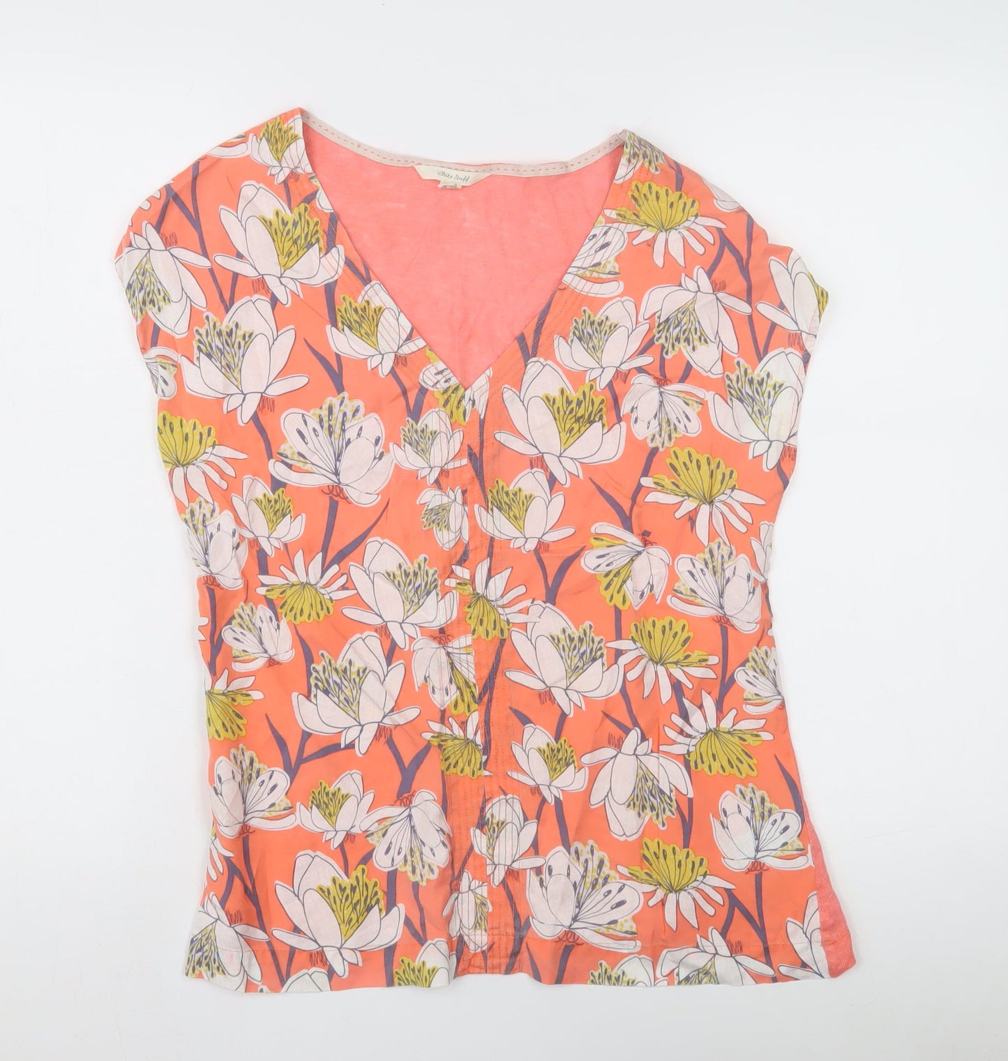 White Stuff Women's Multicoloured Floral Blouse Size 10