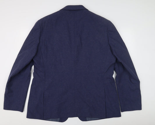 Racing Green Men's Blue Blazer 48 R Regular Fit
