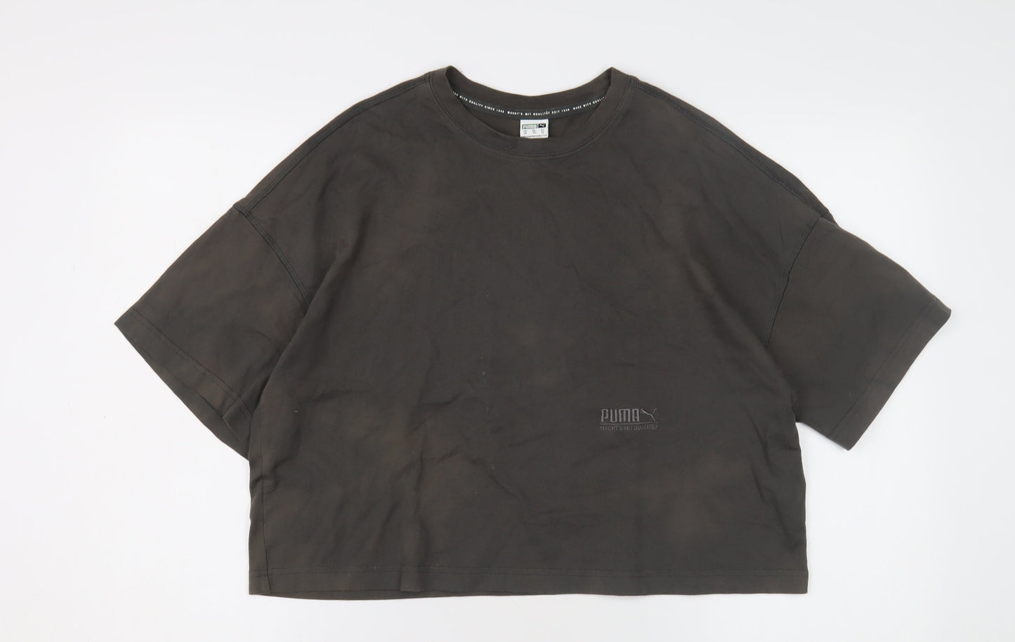 Puma Unisex Adults Black XS Crew Neck T-Shirt