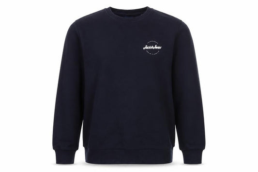 Mens UK XL Regular JACK & JONES Black Pullover Sweatshirt