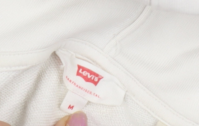 Levi's Men's White M Hoodie Pullover with Logo