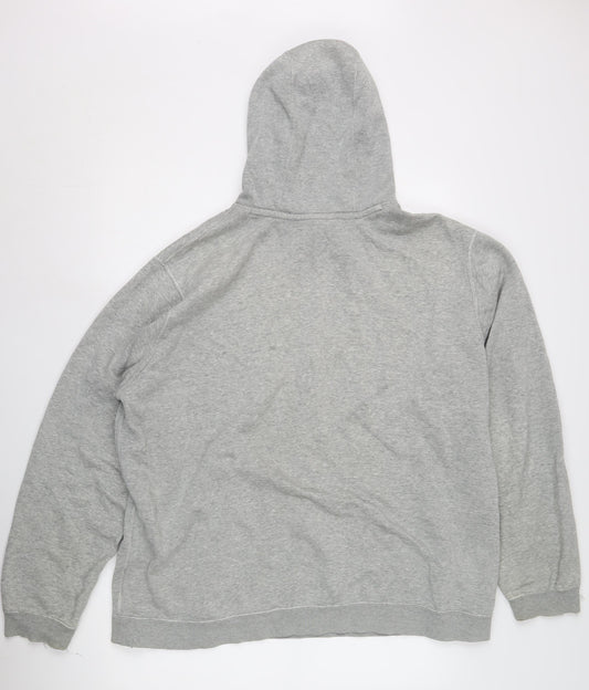 Nike Men's Grey 2XL Hoodie Pullover with Logo