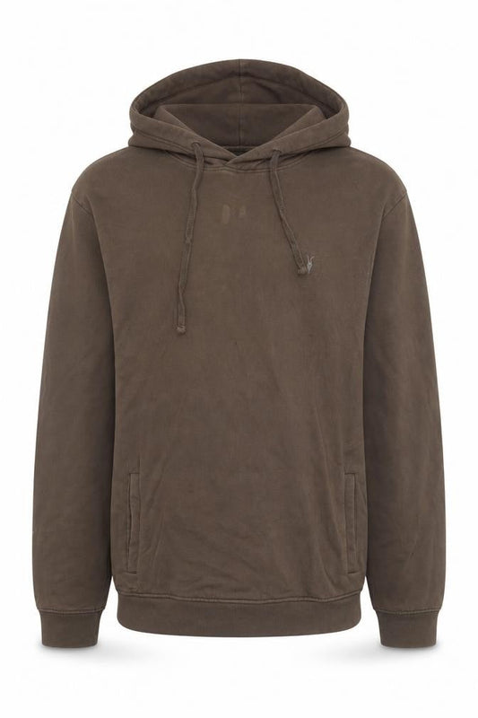 Mens UK S Regular AllSaints Brown Pullover Hoodie