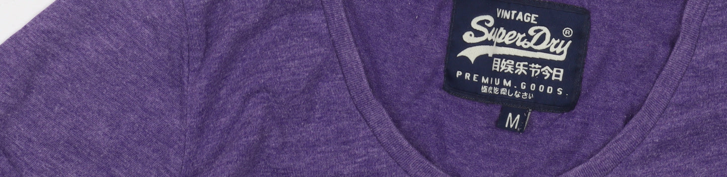Superdry Womens Purple Jersey T-Shirt Medium