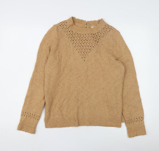 Fat Face Women's Beige Knit Pullover Jumper UK 10