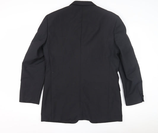 Scott & Taylor Men's Black Formal Suit Jacket 50